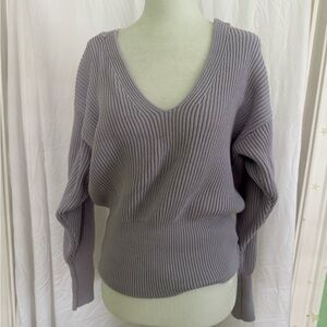 Free People Purple V Neck Sweater